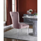 Meridian Furniture Miley Velvet Dining Chair with Acrylic Legs-Set of 2 - Chairs