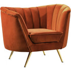 Meridian Furniture Margo Velvet Chair - Cognac - Chairs