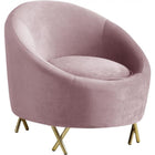 Meridian Furniture Serpentine Velvet Chair - Pink - Chairs