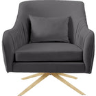 Meridian Furniture Paloma Velvet Swivel Accent Chair - Chairs