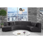 Meridian Furniture Kenzi Velvet 2pc. Sectional - Sofas