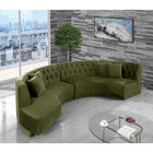 Meridian Furniture Kenzi Velvet 2pc. Sectional - Sofas