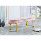 Meridian Furniture Lemar Velvet Bench - Benches