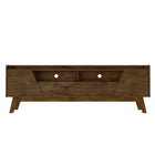Manhattan Comfort Mid-Century Modern Marcus 70.86 TV Stand with Solid Wood Legs in  Rustic Brown-Modern Room Deco