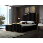 Meridian Furniture Jolie Velvet King Bed - Bedroom Beds