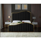 Meridian Furniture Jolie Velvet Queen Bed - Bedroom Beds