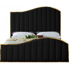 Meridian Furniture Jolie Velvet King Bed - Black - Bedroom Beds