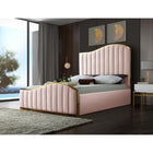 Meridian Furniture Jolie Velvet King Bed - Bedroom Beds