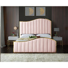 Meridian Furniture Jolie Velvet Queen Bed - Bedroom Beds