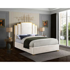 Meridian Furniture Hugo Velvet King Bed - Bedroom Beds
