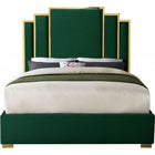 Meridian Furniture Hugo Velvet Queen Bed - Green - Bedroom Beds