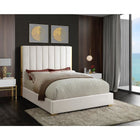 Meridian Furniture Becca Velvet Queen Bed - Bedroom Beds