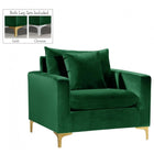 Meridian Furniture Naomi Velvet Chair - Green - Chairs