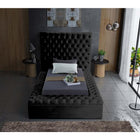 Meridian Furniture Bliss Velvet Twin Bed - Bedroom Beds