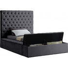 Meridian Furniture Bliss Velvet Twin Bed - Bedroom Beds