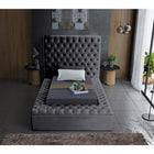 Meridian Furniture Bliss Velvet Twin Bed - Bedroom Beds