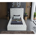 Meridian Furniture Bliss Velvet Twin Bed - Bedroom Beds