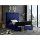Meridian Furniture Bliss Velvet Twin Bed - Bedroom Beds
