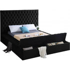 Meridian Furniture Bliss Velvet Full Bed - Bedroom Beds
