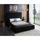 Meridian Furniture Bliss Velvet Full Bed - Bedroom Beds