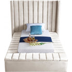 Meridian Furniture Kiki Velvet Twin Bed - Bedroom Beds