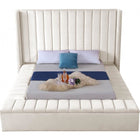 Meridian Furniture Kiki Velvet Queen Bed - Bedroom Beds