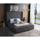 Meridian Furniture Kiki Velvet Full Bed - Bedroom Beds