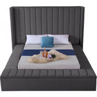 Meridian Furniture Kiki Velvet Full Bed - Bedroom Beds