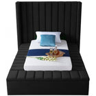 Meridian Furniture Kiki Velvet Twin Bed - Bedroom Beds