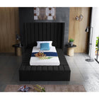 Meridian Furniture Kiki Velvet Twin Bed - Bedroom Beds