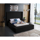 Meridian Furniture Kiki Velvet Queen Bed - Bedroom Beds