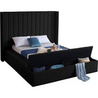 Meridian Furniture Kiki Velvet Queen Bed - Bedroom Beds