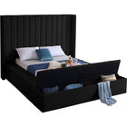 Meridian Furniture Kiki Velvet Full Bed - Bedroom Beds