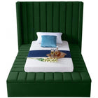 Meridian Furniture Kiki Velvet Twin Bed - Bedroom Beds