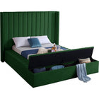 Meridian Furniture Kiki Velvet Full Bed - Bedroom Beds