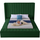Meridian Furniture Kiki Velvet King Bed - Bedroom Beds