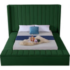 Meridian Furniture Kiki Velvet Full Bed - Bedroom Beds