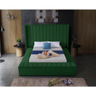 Meridian Furniture Kiki Velvet Full Bed - Bedroom Beds