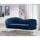 Meridian Furniture Ritz Velvet Loveseat - Loveseats
