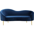 Meridian Furniture Ritz Velvet Loveseat - Loveseats
