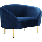 Meridian Furniture Ritz Velvet Chair - Navy - Chairs