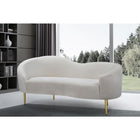 Meridian Furniture Ritz Velvet Loveseat - Loveseats
