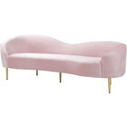 Meridian Furniture Ritz Velvet Sofa - PInk - Sofas
