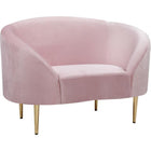 Meridian Furniture Ritz Velvet Chair - Pink - Chairs