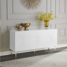 Meridian Furniture Starburst Sideboard/Buffet - White - Storage