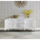 Meridian Furniture Starburst Sideboard/Buffet - White - Storage
