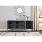 Meridian Furniture Starburst Sideboard/Buffet - Grey - Storage
