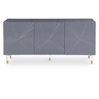 Meridian Furniture Starburst Sideboard/Buffet - Grey - Storage
