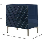 Meridian Furniture Collette Side Table - Navy - Nightstand