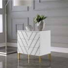 Meridian Furniture Collette Side Table - White - Nightstand